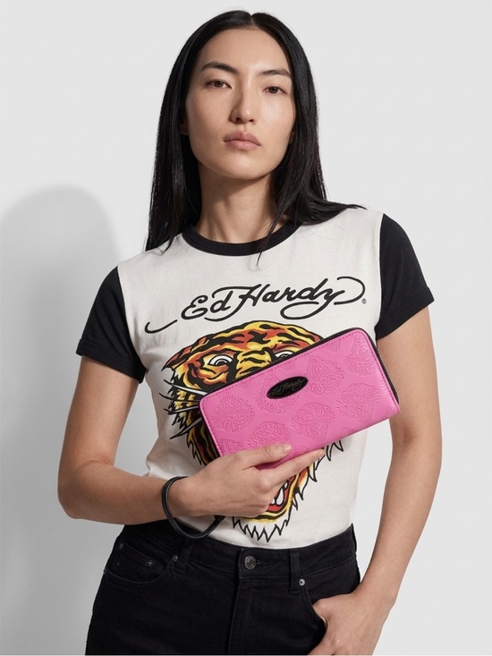 Ed Hardy Handbags - Ed Hardy Embossed Wallet